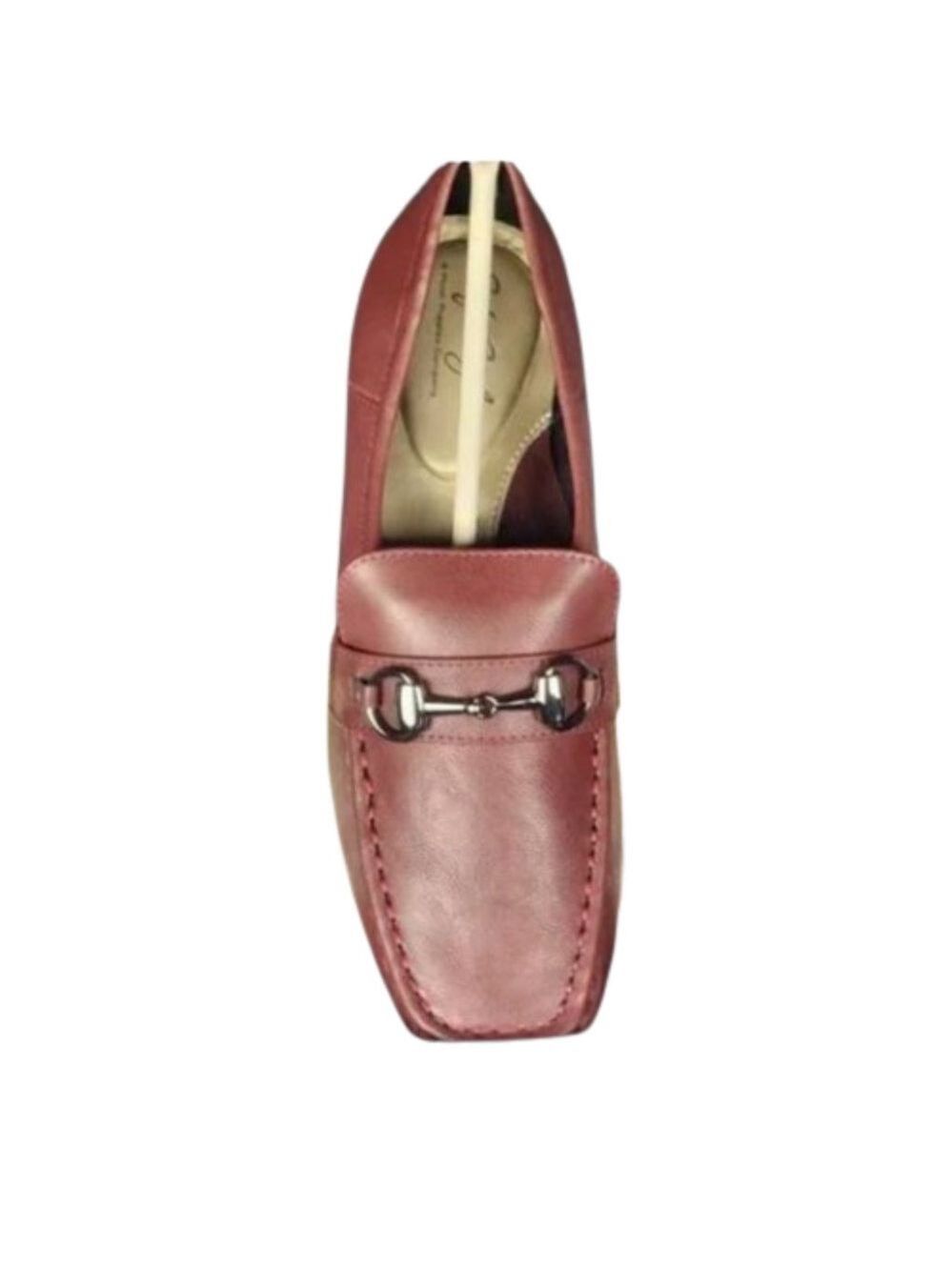 Soft Style a Hush Puppies Company‎ Wine Ginny Slip On with Heel Size 8.